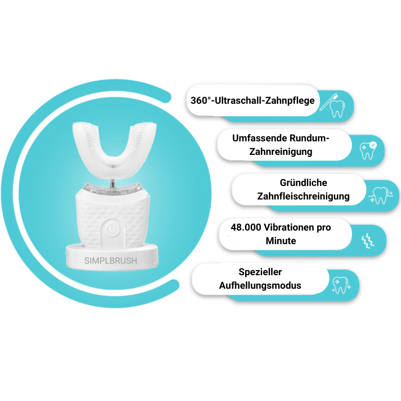 Simplbrush - Elektrische selbstreinigende Zahnbürste
