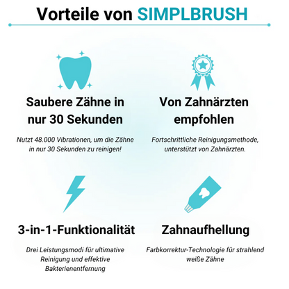 Simplbrush - Elektrische selbstreinigende Zahnbürste